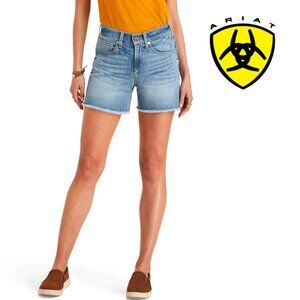 The Ariat Women's Nayla 5" Boyfriend Shorts, Perfect rise, raw hem, 32R
